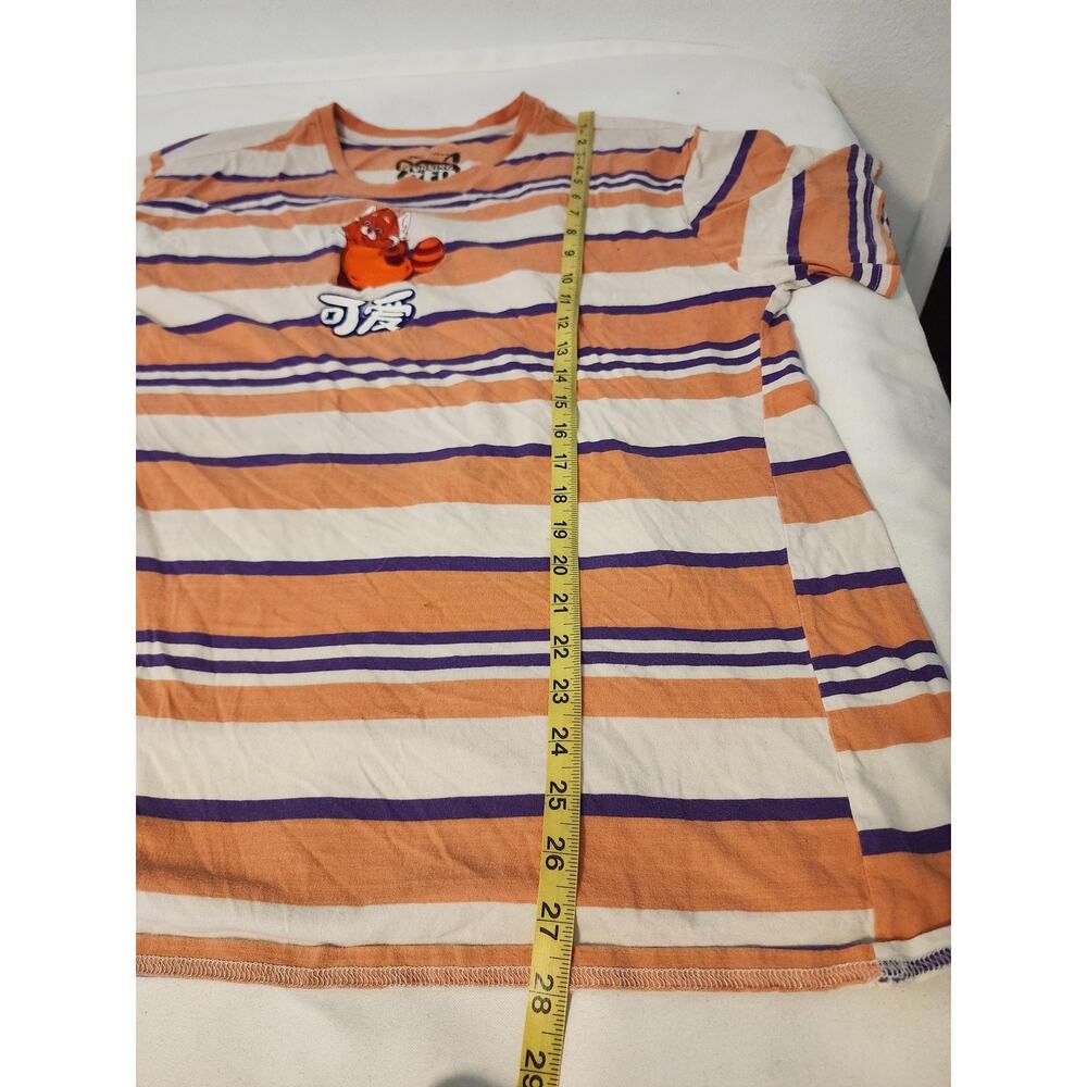 Disney Pixar Turning Red Mei Red Panda Striped Graphic T Shirt 2X Plus Size - Picture 4 of 8